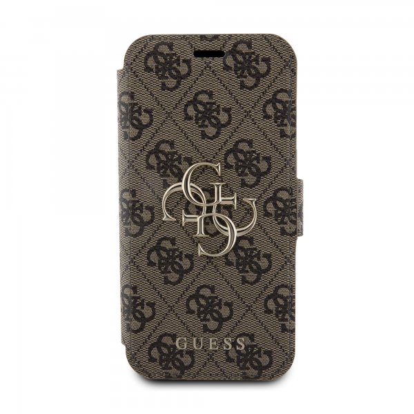 Guess iPhone 15 Pro Fodral 4G Logo Brun