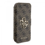 Guess iPhone 15 Pro Fodral 4G Logo Brun