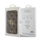 Guess iPhone 15 Pro Fodral 4G Logo Brun