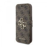 Guess iPhone 15 Pro Max Fodral 4G Logo Brun