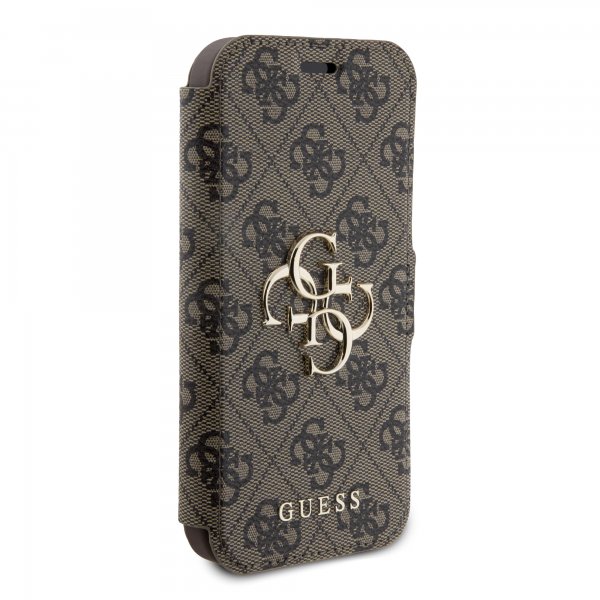 Guess iPhone 15 Pro Max Fodral 4G Logo Brun