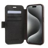 Guess iPhone 15 Pro Max Fodral 4G Logo Brun