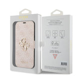 Guess iPhone 15 Pro Max Fodral 4G Logo Rosa