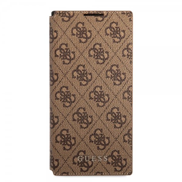 Guess Samsung Galaxy S22 Ultra Fodral 4G Logo Brun