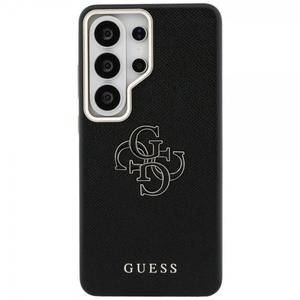 Guess Samsung Galaxy S26 Ultra Skal 4G Logo Grained Svart