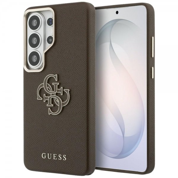Guess Samsung Galaxy S26 Ultra Skal 4G Logo Grained Brun