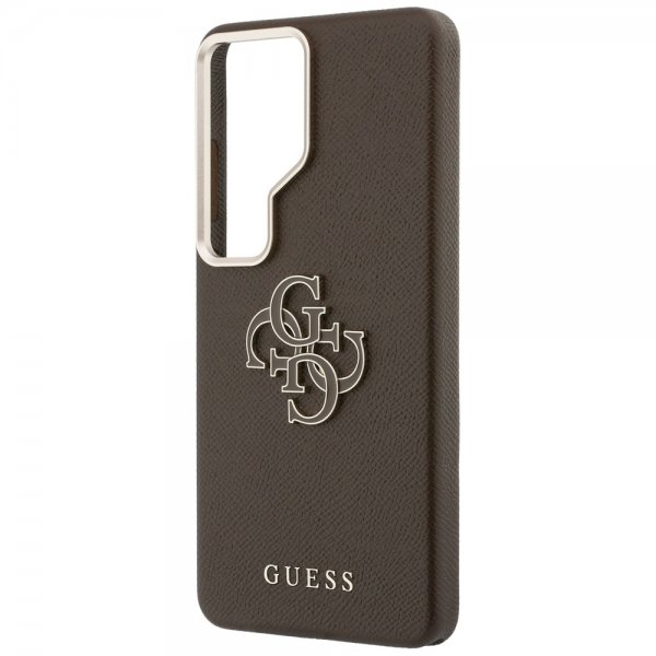 Guess Samsung Galaxy S26 Ultra Skal 4G Logo Grained Brun
