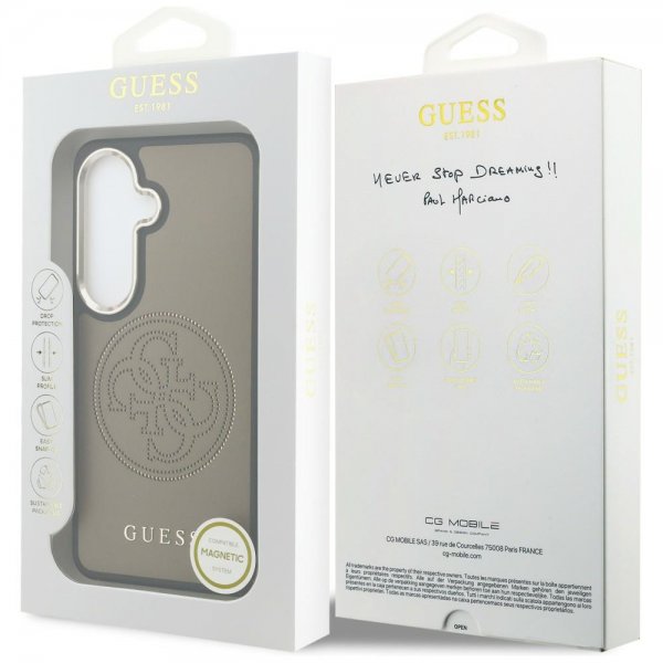 Guess Samsung Galaxy S26 Skal Perforated Logo MagSafe Brun