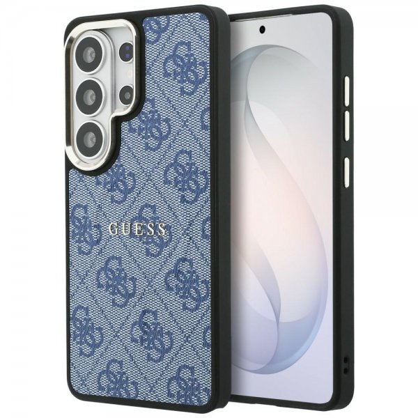 Guess Samsung Galaxy S26 Ultra Skal 4G Embossed MagSafe Blå