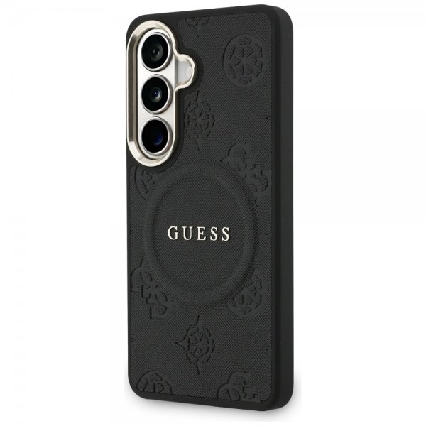 Guess Samsung Galaxy S26 Skal Saffiano Peony MagSafe Svart