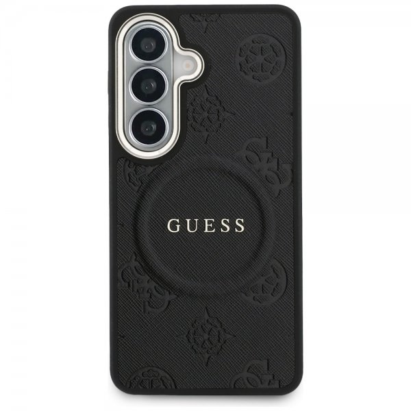 Guess Samsung Galaxy S26 Skal Saffiano Peony MagSafe Svart
