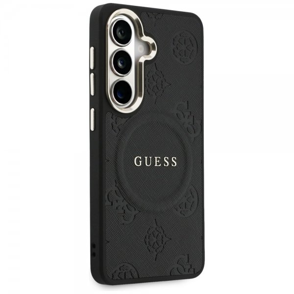 Guess Samsung Galaxy S26 Skal Saffiano Peony MagSafe Svart