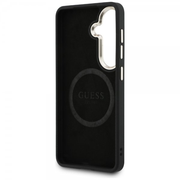 Guess Samsung Galaxy S26 Skal Saffiano Peony MagSafe Svart