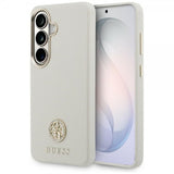Guess Samsung Galaxy S26 Skal Rhinestone Logo MagSafe Beige