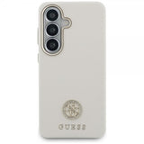 Guess Samsung Galaxy S26 Skal Rhinestone Logo MagSafe Beige