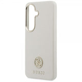 Guess Samsung Galaxy S26 Skal Rhinestone Logo MagSafe Beige
