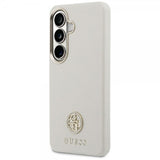 Guess Samsung Galaxy S26 Plus Skal Rhinestone Logo MagSafe Beige