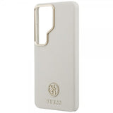 Guess Samsung Galaxy S26 Ultra Skal Rhinestone Logo MagSafe Beige