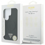 Guess Samsung Galaxy S26 Ultra Skal Triangle Logo Embossed MagSafe Svart