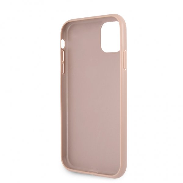 Guess iPhone 11 Skal Printed Stripe Rosa