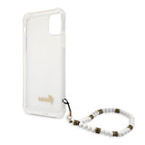 Guess iPhone 11 Skal Script & Pearls Vit Klar