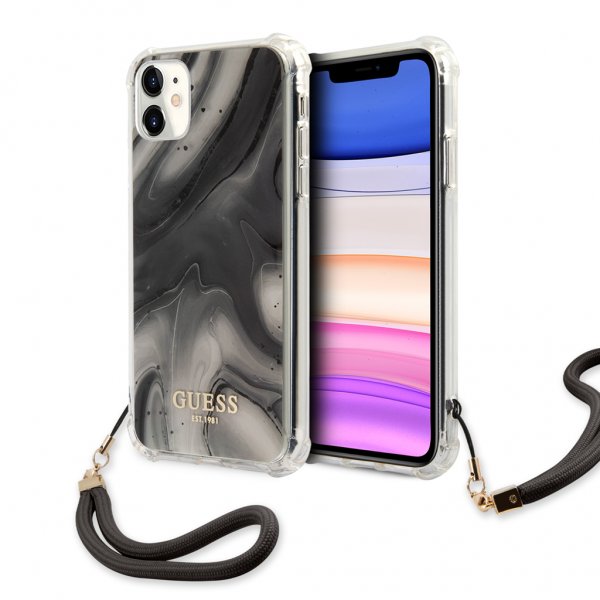 Guess iPhone 11 Skal Marble Grå