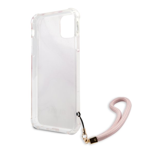 Guess iPhone 11 Skal Marble Rosa
