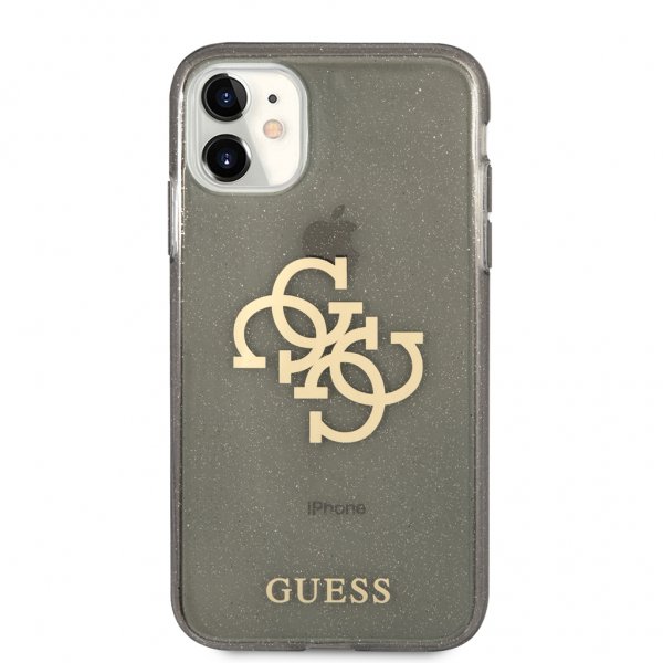 Guess iPhone 11 Skal Full Glitter Svart