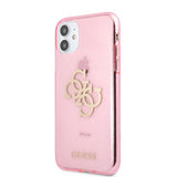 Guess iPhone 11 Skal Full Glitter Rosa