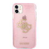 Guess iPhone 11 Skal Full Glitter Rosa