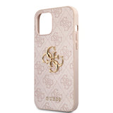Guess iPhone 12 Pro Max Skal Metal Logo Rosa