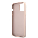 Guess iPhone 12 Pro Max Skal Metal Logo Rosa