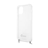 Guess iPhone 12 Pro Max Skal Chain & Script Silver Klar