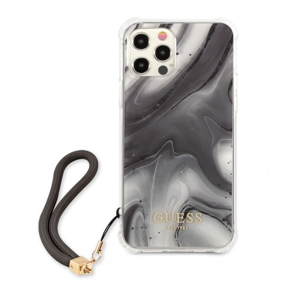 Guess iPhone 12 Pro Max Skal Marble Grå