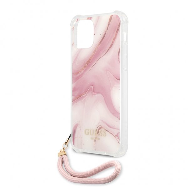 Guess iPhone 12 Pro Max Skal Marble Rosa