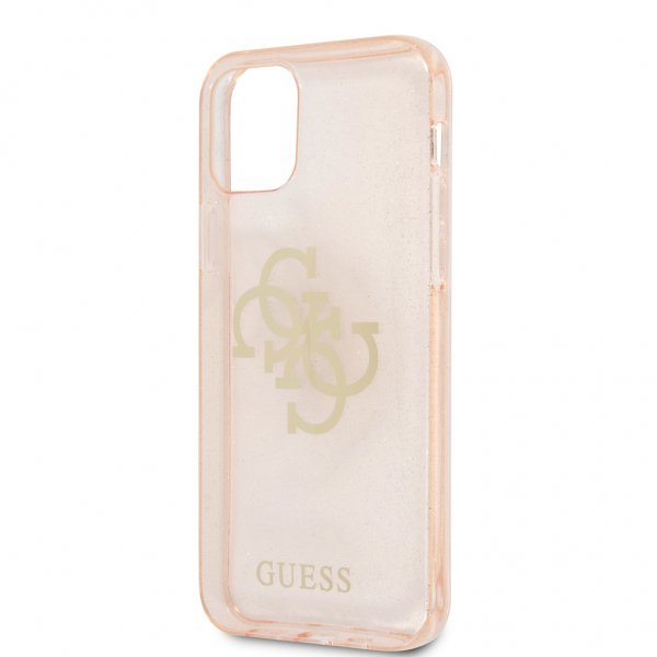 Guess iPhone 12 Pro Max Skal Full Glitter Guld