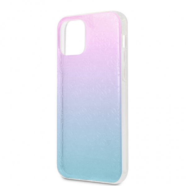 Guess iPhone 12/iPhone 12 Pro Skal 3D Raised Blå