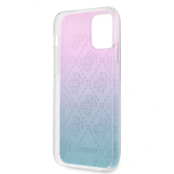 Guess iPhone 12/iPhone 12 Pro Skal 3D Raised Blå