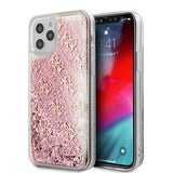 Guess iPhone 12 Pro Max Skal Liquid Glitter Rosa