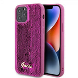 Guess iPhone 12/iPhone 12 Pro Skal Sequin Fuschia
