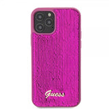 Guess iPhone 12/iPhone 12 Pro Skal Sequin Fuschia