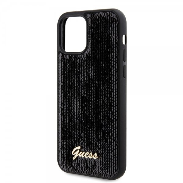 Guess iPhone 12/iPhone 12 Pro Skal Sequin Svart