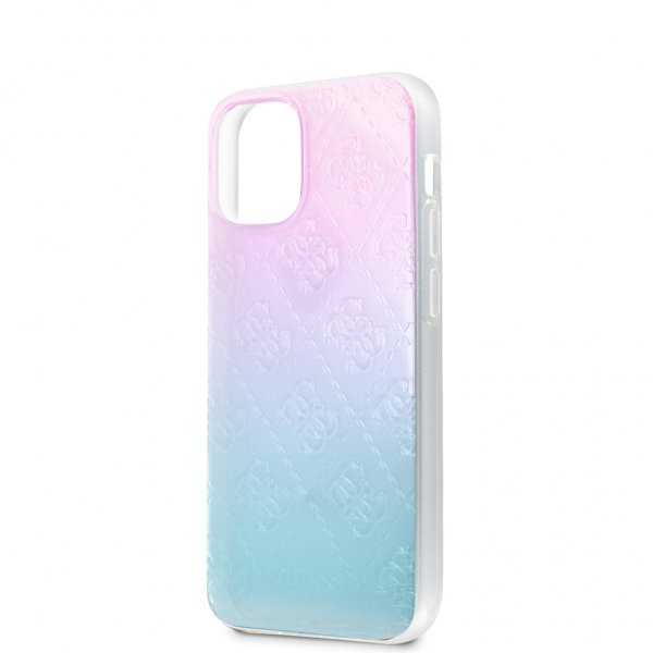 Guess iPhone 12 Mini Skal 3D Raised Blå