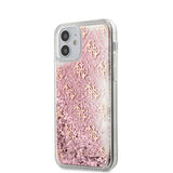 Guess iPhone 12 Mini Skal Liquid Glitter Rosa