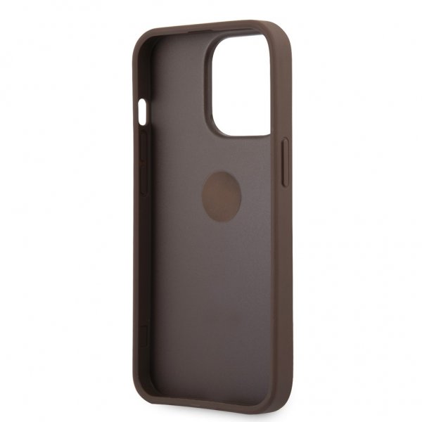 Guess iPhone 13 Pro Skal Ring Stand Brun