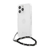 Guess iPhone 13 Pro Skal Pearl Handle Script Logo Svart