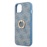 Guess iPhone 13 Skal Ring Stand Blå