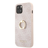 Guess iPhone 13 Skal Ring Stand Rosa