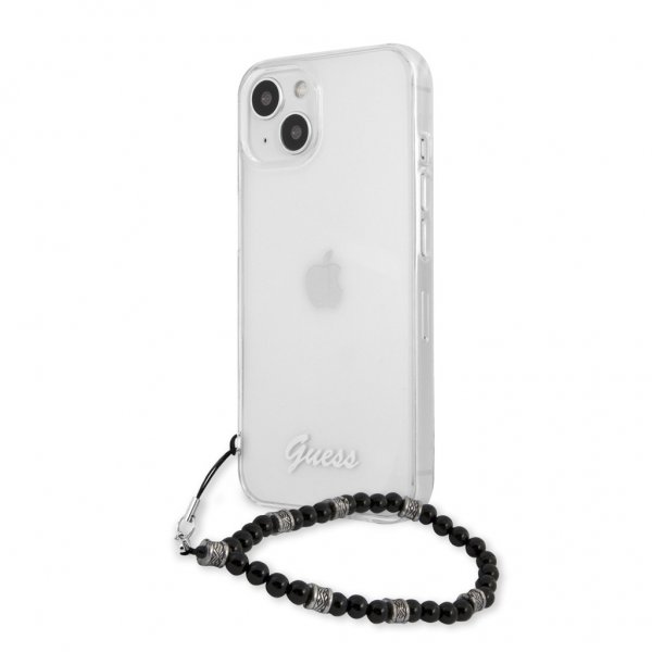 Guess iPhone 13 Skal Pearl Handle Script Logo Svart