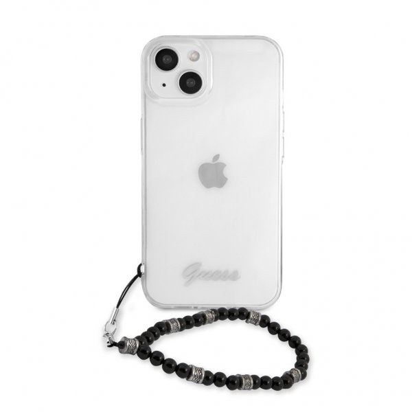 Guess iPhone 13 Skal Pearl Handle Script Logo Svart